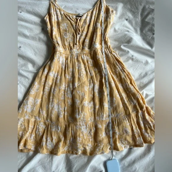 Abercrombie Yellow Mini Floral Dress - Picture 7 of 7